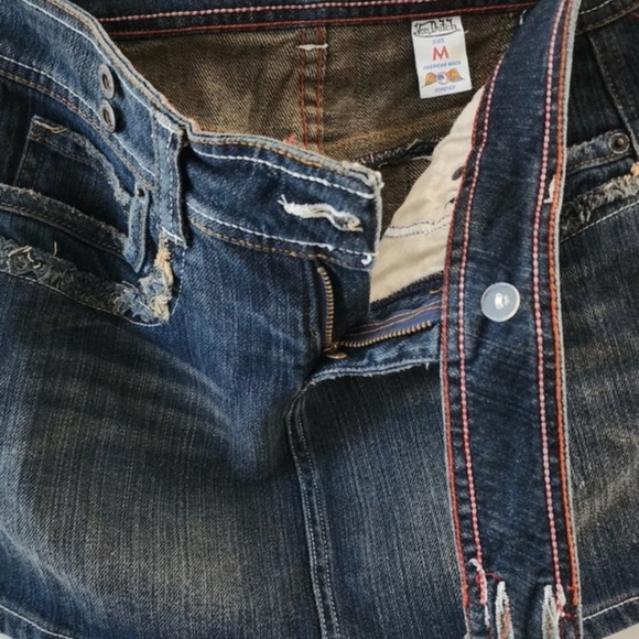 Von Dutch Vintage Y2K Designer Jean Denim Mini Skirt RARE NWOT EUC - Picture 5 of 8